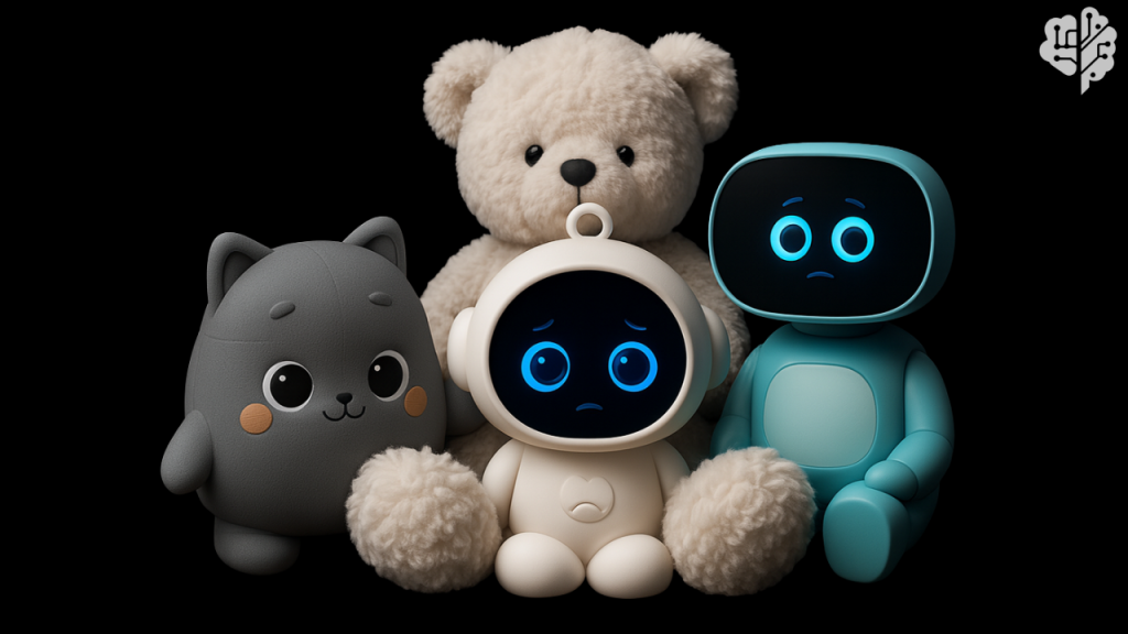 “3D illustration of children’s toy characters divided into good and bad halves, symbolizing child protection, vulnerability, and the fight against abuse — used for child rights awareness in the UAE and GCC.