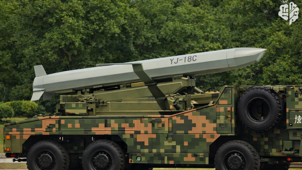 صاروخ YJ-18C صيني خلال عرض عسكري