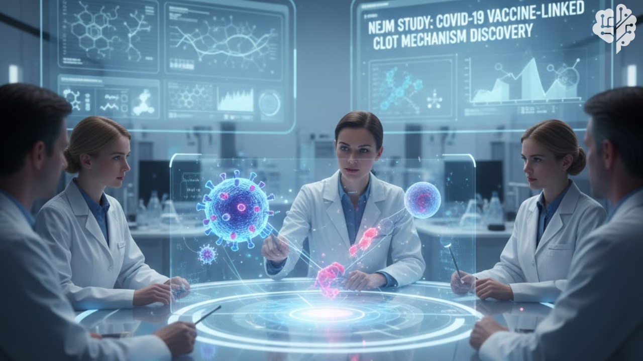 دراسة في NEJM تكشف آلية الجلطات النادرة المرتبطة ببعض لقاحات كوفيد-19